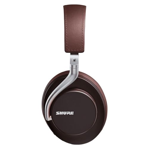 Image of Shure AONIC 50 Wireless Noise Cancelling Headphones, Premium Studio-Quality Sound, Bluetooth 5 Wireless Technology, Comfort Fit Over Ear, 20 Hours Battery Life, Fingertip Controls - Brown