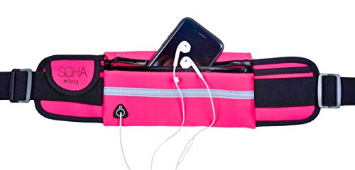 SOHA Bag platte heuptas voor sport, vrije tijd en reizen, waterafstotende riemtas, extra plat met perfecte pasvorm… - Image 3