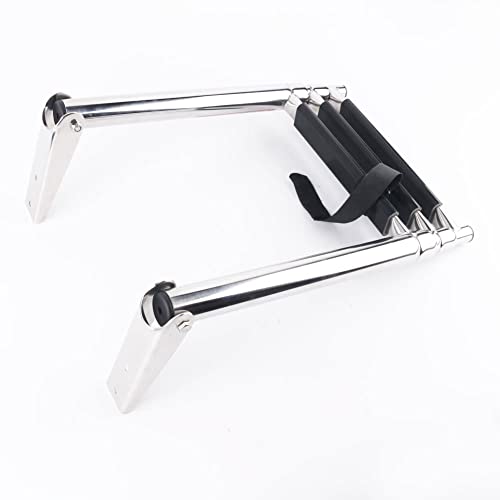 3 Step Stainless Steel Telescoping Boat Ladder Swim Step, 900 Pound Capacity For Marine Yacht #TOP5