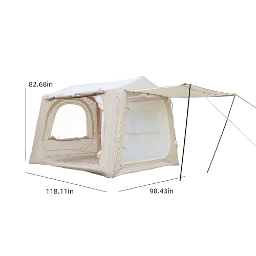 Carpa inflable para camping para 4-6 personas, 4 estaciones miniatura 2