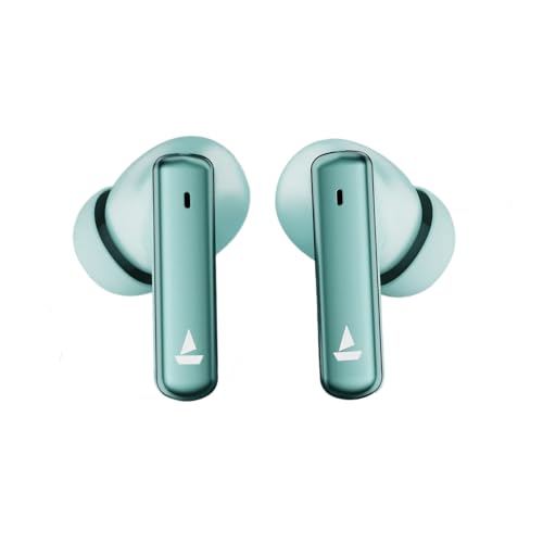 Image of boAt Airdopes 181 Pro TWS Earbuds with 100 Hours Playback, 4 Mics ENx Technology, Beast Mode, Lilac Serenity, ASAP Charge, Bluetooth v5.3 (Frosted Mint)