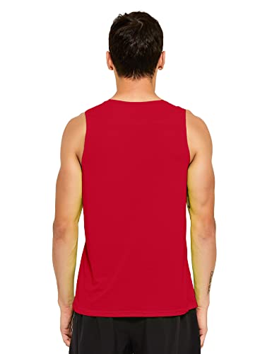 Image of DEMOZU Men's Neon Running Athletic Workout Tank Top Quick Dry Swim Beach Pool Gym Tank Top Sleeveless Muscle Shirts