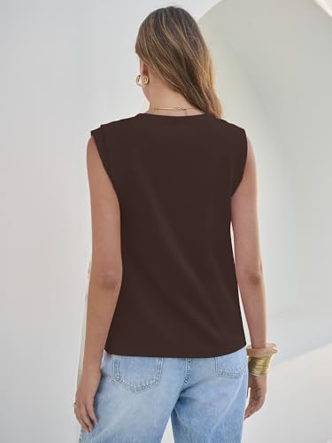 Image of ANRABESS Business Casual Tops for Womens Cap Sleeve Summer Dressy Shirts 2026 Trendy Work Office Outfits Clothing