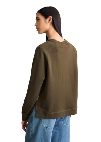Marc OߴPolo Denim Damen Sweatshirt aus Bio-Baumwolle mit Raglanärmeln, Braun (Hazelnut Brown), XXS – Ansicht 4
