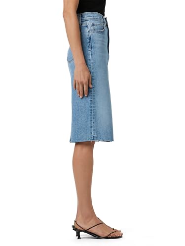 Joe's Women's The Joplin High Rise Knee Length Denim Skirt with Front Slit2