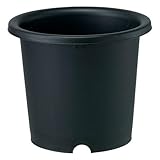 菊鉢4号（直径13.3cm）ブラック 6個セット[マルチに使える植木鉢 塊根植物やユーフォルビア・アガベなどに]
