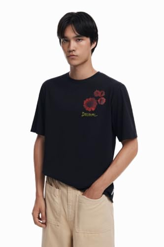 T-shirt Desigual homme manches courtes en maille tricot vêtement mode masculine été tendance