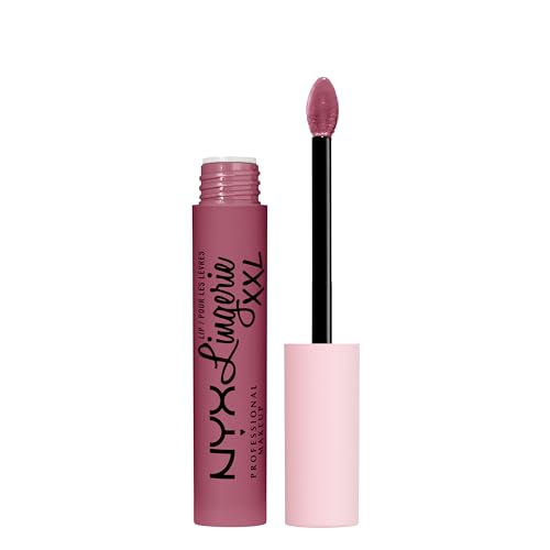 NYX Professional Makeup Lip Lingerie XXL Labial líquido Larga duración, Fórmula Vegana, Tono Unlaced