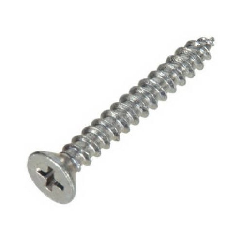 Hillman 10 in. x 1-1/4 in. L Phillips Flat Head Stainless Steel Sheet Metal Screws 100 pk