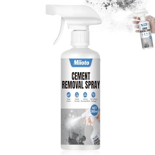 Zementlöser, Eliminador de Residuos de Cemento de Azulejos, Agente Desempañador de Cemento para Baldosas, Removedor de Concreto, Elimina Eficazmente Residuos Rebeldes, Agente de Limpieza 300ML