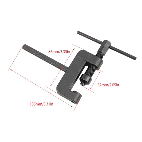 Image of Chain Breaker Tool Kit Chain Riveting Repair Tool with Storage Case Compatible with ATV Motorcycle Bike 25 to 630 Chains
