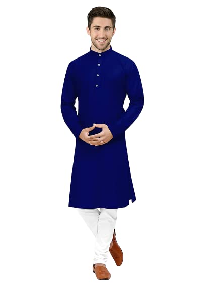 fashtastic Regular Fit Men's Cotton Kurta Pyjama Set-picture-19