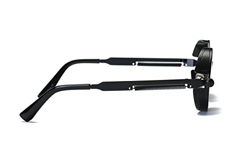 Dollger Vintage Steampunk Retro Metal Round Circle Frame Sunglasses4