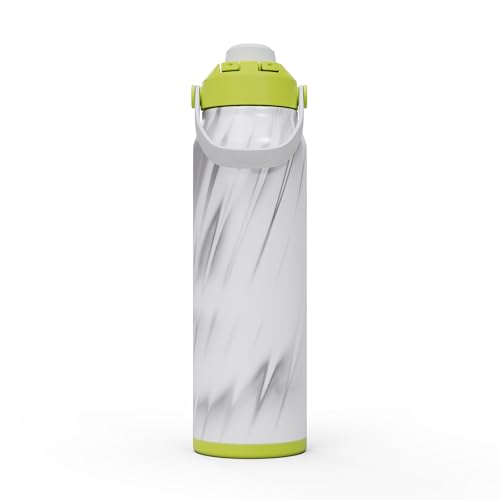 Image of CamelBak Thrive Chug Insulated Stainless Steel Water Bottle, Cold Retention with High Flow Lid for Everyday Hydration and Active Use, 32oz, White Frequency