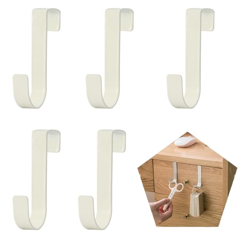 Crochets De Porte, Lot De 5 Crochets Pour Armoires Et Placards, Crochets Organisateurs Robustes Pour Salle De Séjour, Salle De Bain, Cuisine, Serviettes,...