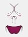CUPSHE Women's 2 Piece Bikini Set Back Braided Straps with Reversible Bottom, S Light Purple
