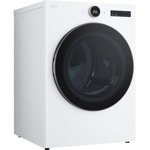Image of LG 7.4 Cu. Ft. Smart Electric Dryer, Vented, Stackable, White - Large Capacity, Energy Efficient, Wi‑Fi Enabled