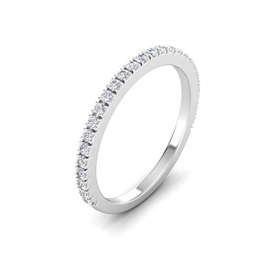 1/4ctw Diamond Wedding Band in 10k White Gold3