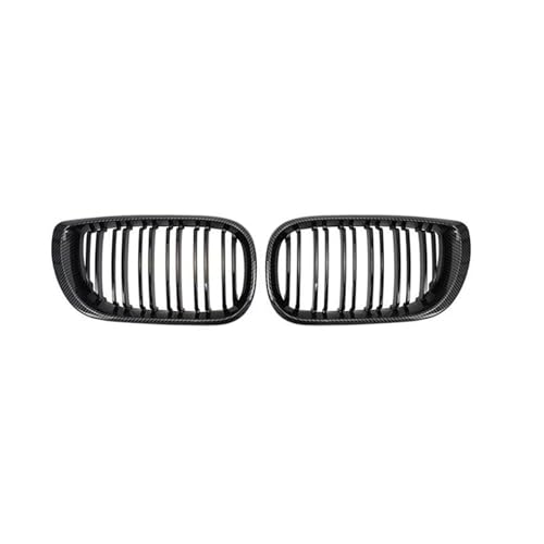 Calandre de course look carbone double ligne pour véhicule BMW E46 Phase 2 Berline 2002-2005