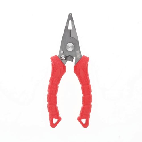 Bubba 6' Split Ring Pliers with Micro Serrated Line Cutters and Stainless Steel Construction, Precise Tip and Non-Slip Grip