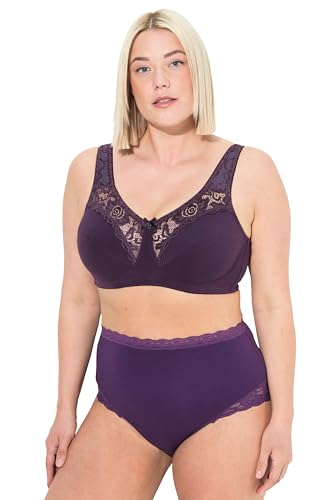 Ulla Popken Donna Reggiseno Contenitivo Melanzana 105D