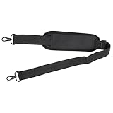 Alipis Correa de Hombro Ajustable para Laptop y Maleta con Acolchado Cómodo Resistente y Desmontable para Bolsas de Viaje y Cámaras Negra