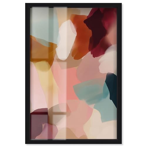 Art Remedy�ɂ��Blended Dream II �V���h�E�{�b�N�X�v�����g�s���N���_���E�H�[���A�[�g�A�u���b�N�t���[���A20 x 30