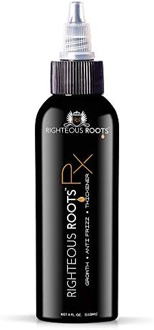 Righteous Roots Rx Hair Oil for Hair Growth, Anti Frizz and Thickener l Best for Beard, Curly, Wavy and Natura