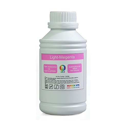 Kit tinta refil sublimática compatível para impressoras epson 500 ml 6 cores