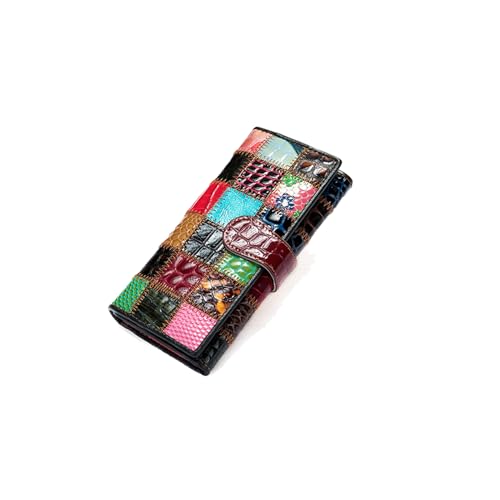 PORRASSO Women's Wallet Leather Colourful Purse Card Holder Organizer Ladies Wallet Coin Purse