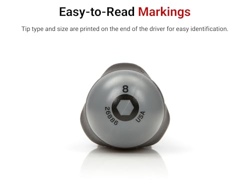 Image of TEKTON 9 mm High-Torque Black Oxide Blade Nut Driver | 26887 | Made in USA