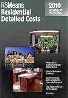 RSMeans Residential Detailed Costs Contractor's Pricing Guide 2010 0876298307 Book Cover