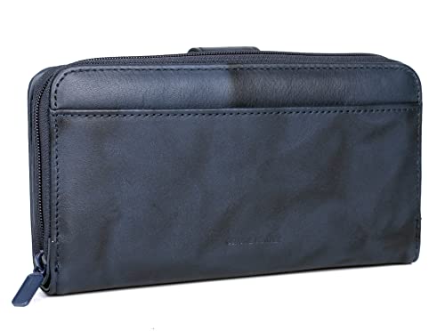 Julia Buxton Heiress Checkbook Wallet Navy3