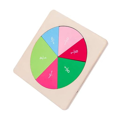 Jeu d'apprentissage des fractions en bois TOYANDONA pour éveil enfant