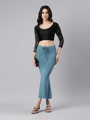 Image of TWIN BIRDS Saree Shapewear for Women | Super Soft Viscose Elastane Saree Petticoat Skirt | Stretchable & Comfortable SareeShaper