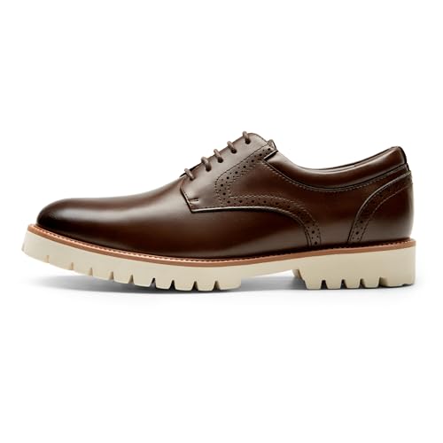 Bruno Marc Bruno Marc Men's Lace-Up Comfortable Fashion Oxfords Shoes,Size 10,Dark Brown,BMUMOX2512
