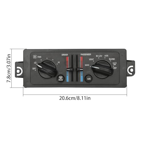 Image of 599-199 Heater AC Climate Control Module for Century 2000-2005, Regal 2000-2004, 10308120 10447470 HVAC Air Conditioning Heater Panel