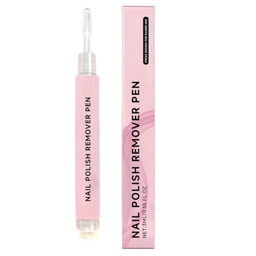 Lápiz Quitaesmalte de Uñas, con Fórmula de Acción Rápida, 3ml, Limpiador de Esmalte de Uñas, Removedor de Manicura, Punta de Precisión, para una Limpieza Rápida y Eficiente