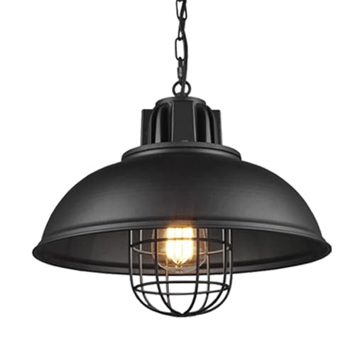 Suspension en métal de style industriel moderne à culot E27 pour luminaire de salon