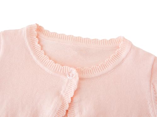 Image of Girls Cardigan Sweater Toddler Long Sleeve One Button Bolero Shrug