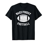 Wake Forest Football Distressed Vintage 80's Throwback T-Shirt