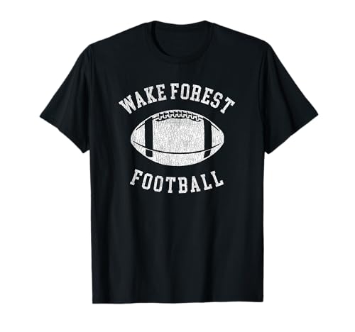Wake Forest Football Distressed Vintage 80's Throwback T-Shirt