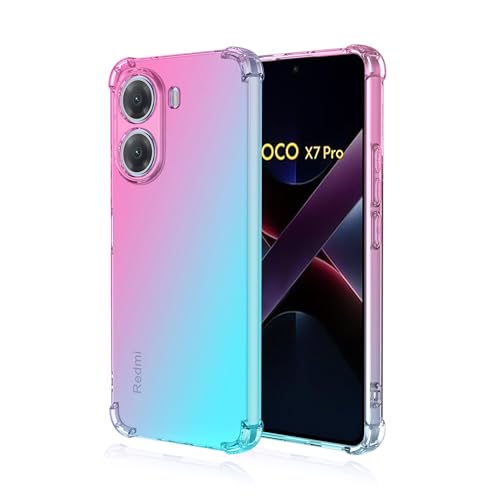 �yRobinsys�z�Ή� Xiaomi Poco X7 Pro/Redmi Turbo 4 �P�[�X TPU�i�s���N�O���[���j�J���t�� ������� �X�}�z �g�уJ�o�[ �����h�~ ���^ �y�� ���΂܂Ȃ� �����X�}�z�P�[�X �V���I�~ �~Poco X7 Pro�v���V