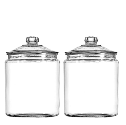 Opiniones y reviews de Tarros los mejores 10. 46 U Chef Tarro de Vidrio con Tapa para Cocina, Tarro de Vidrio para Dulces, Azúcar, Galletas, Café Transparente de 1/2 Galón con Tapa, Ideal para Conservas, Almacenaje y...