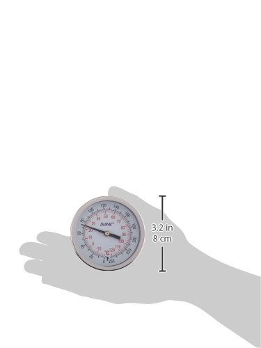 SP Bel-Art, H-B DURAC Bi-Metallic Dial Thermometer; -20 to 120C (0 to 250F), 1/2 in. NPT Threaded Connection, 75mm Dial (B61310-6700) - Thumbnail 3