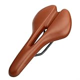 Photo Gallery gettimore seggiolino per bicicletta in pelle pu con design a ventilazione cava in schiuma gel a doppia densità e binari in acciaio, comodo cuscino per mountain bike e bici pieghevoli (marrone chiaro) Photo Gallery gettimore seggiolino per bicicletta in pelle pu con design a ventilazione cava in schiuma gel a doppia densità e binari in acciaio, comodo cuscino per mountain bike e bici pieghevoli (marrone chiaro)