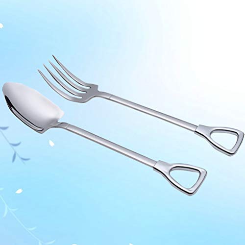 Cabilock Servindo Colheres E Garfos de Mesa de Aço Inoxidável Set Utensílios de Cozinha Talheres Tal