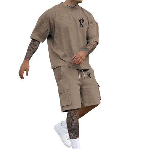 Survêtement 2 pièces pour homme avec t-shirt et short décontracté