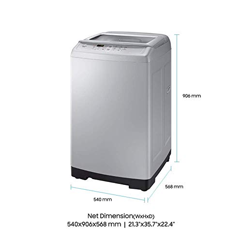 Image of Samsung 6.5 Kg Fully-Automatic Top Loading Washing Machine (WA65M4100HY /TL, Silver)