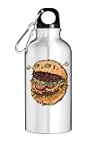 Atspauda Giant Burger Monster Tourist Bidon Zilver